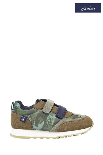 Joules Jnr Remini Green Touch And Close Trainers With Eva Sole (224936) | £12.95