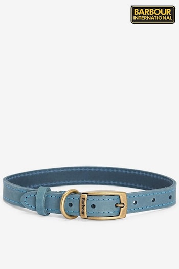 Barbour® International Blue Leather Dog Belt (225384) | £23