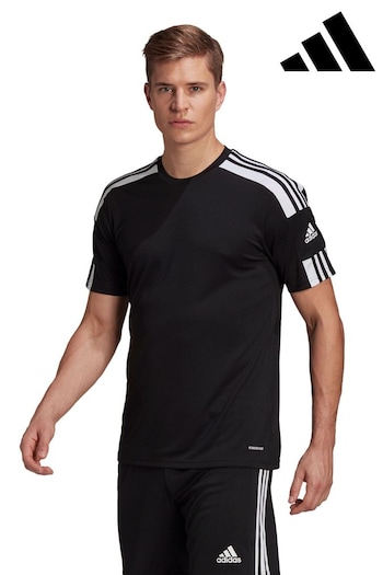 adidas Black Performance Football Squadra 21 T-Shirt (225512) | £18