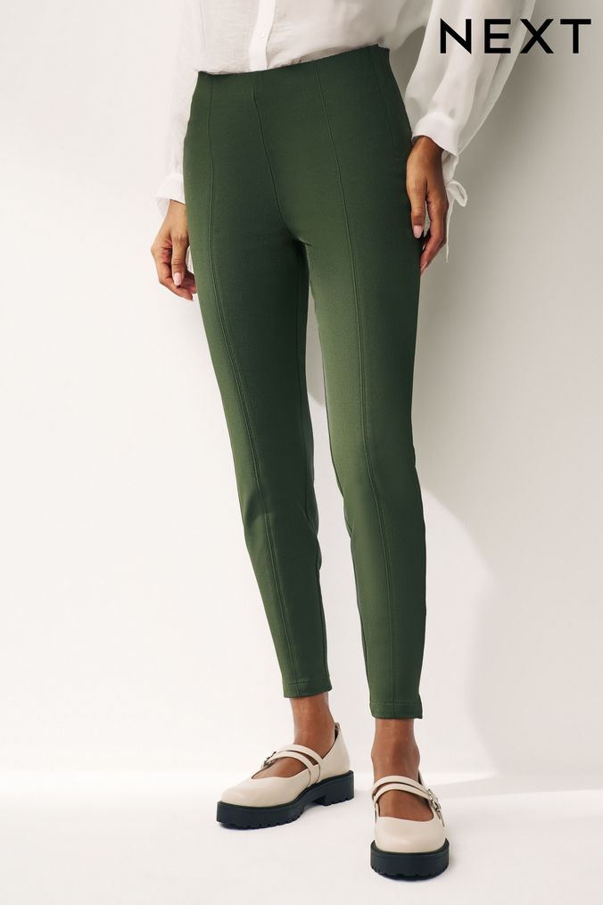 Green skinny trousers sale