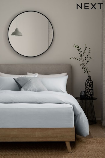 Silver Grey 100% Cotton Supersoft Brushed Deep Fitted Sheet (226301) | £20 - £30