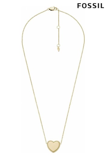 Fossil Jewellery Ladies Gold Tone Drew Necklace (226404) | £45