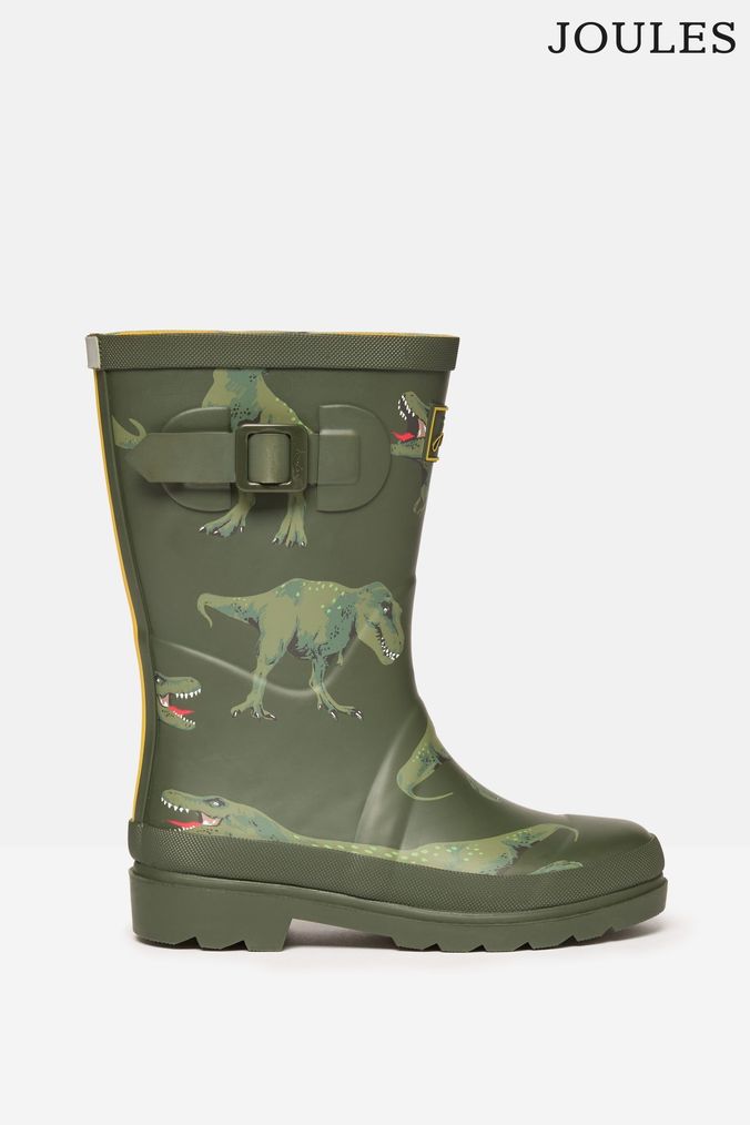 Joules olive wellies deals