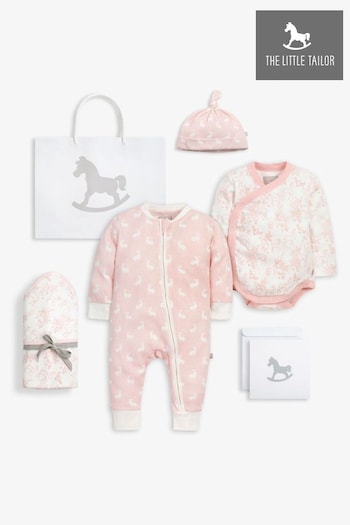 The Little Tailor Welcome Little Baby Easter Bunny Print 4 Piece Gift Set (226599) | £55