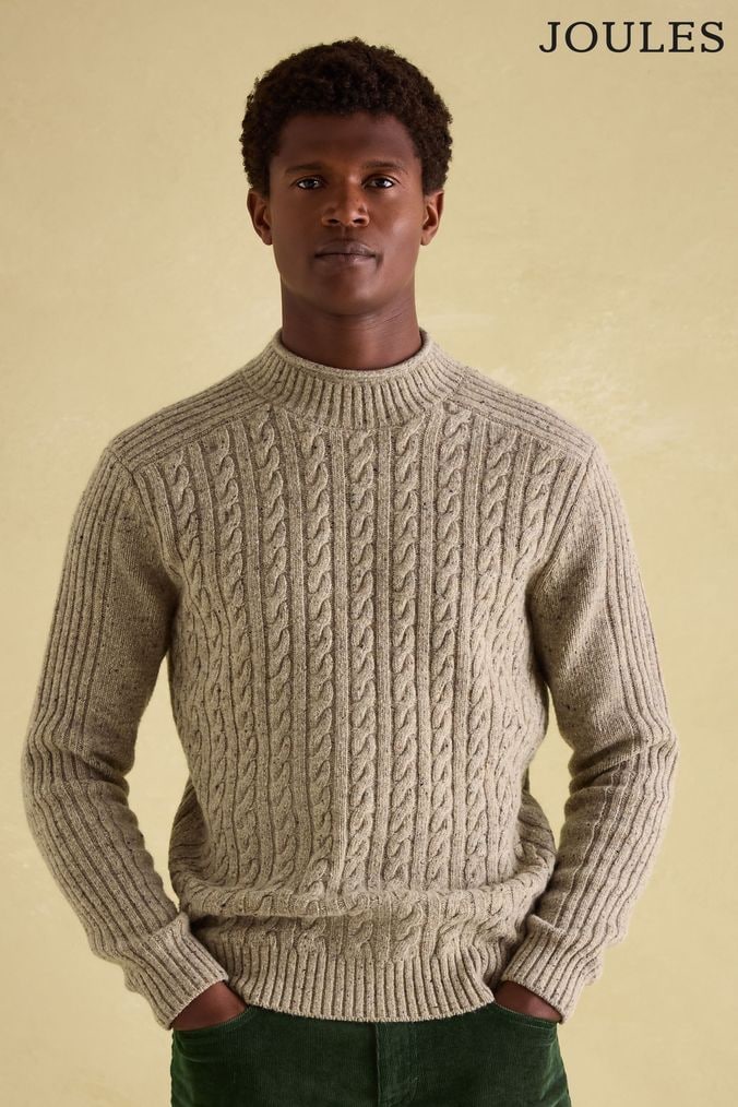 Mens Cream Plain Knitwear Next Official Site