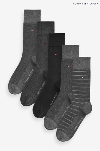 Tommy Hilfiger Grey Socks Giftbox 5 Pack (226829) | £35