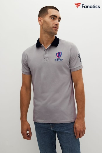 Fanatics Grey Rugby World Cup 2023 Polo Shirt (226987) | £35