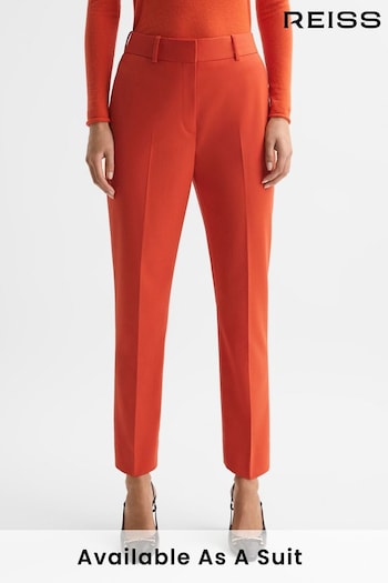 Reiss Orange Celia Slim Fit Wool Trousers (227369) | £150