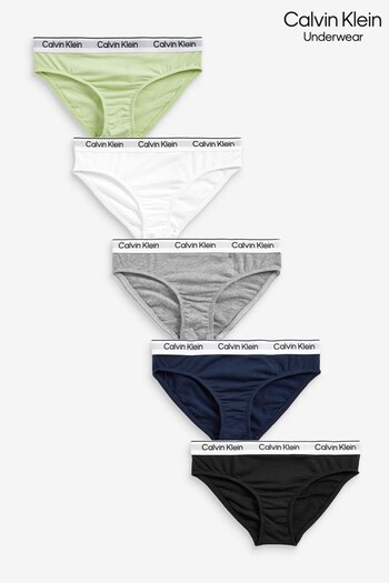 Calvin k50k508758 Klein Modern Cotton Bikini Briefs 5 Packs (227551) | £50