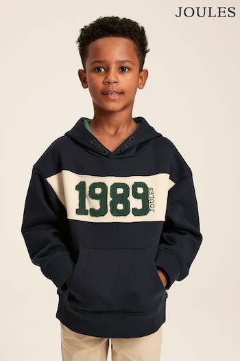 Joules Barrett Navy Embroidered Hoodie (227740) | £34.95 - £37.95