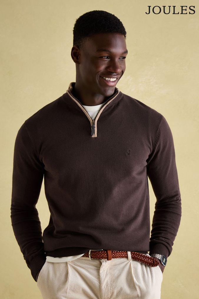 Joules Jumpers Mens Crew V Zip Neck Jumpers Next UK