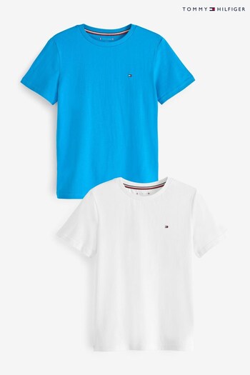 Tommy Hilfiger Original Blue Short Sleeve T-Shirts 2 Pack (228133) | £32