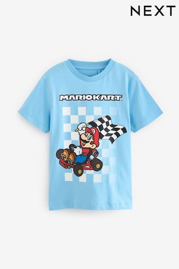 Blue Licensed Mariokart T-Shirt (3-16yrs) (228164) | £14 - £17