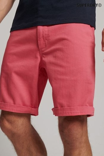 Superdry Light Pink Officer Chino Hilfiger Shorts (228202) | £45