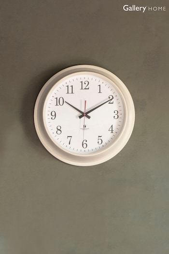 Gallery Home Cream Winston Wall Clock (228482) | £55
