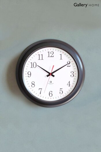 Gallery Home Grey Winston Wall Clock (228632) | £55