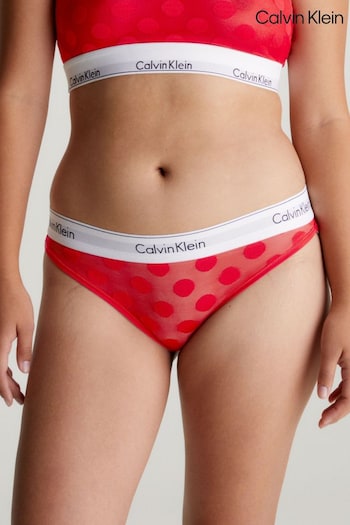 Calvin pecas Klein Red Modern Cotton Bikini Briefs (228855) | £22
