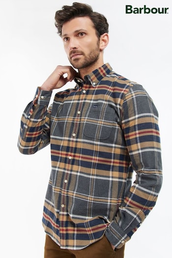 Barbour® Grey Ronan TF Check Shirt (228991) | £75