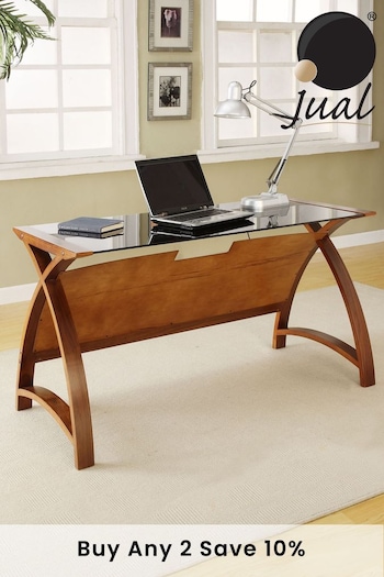 Jual Walnut Helsinki Wooden Laptop Desk (229200) | £395