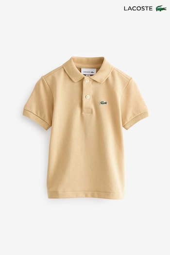 lacoste XH9624-00 Kids Beige Classic Polo Shirt (229625) | £50 - £55