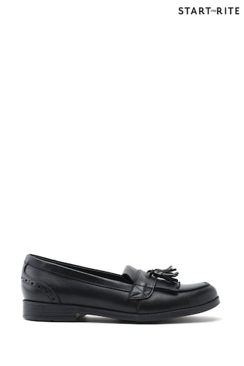 Start-Rite Sketch Slip On Black Patent Leather School Hilfiger Shoes Wide Fit (230204) | £52