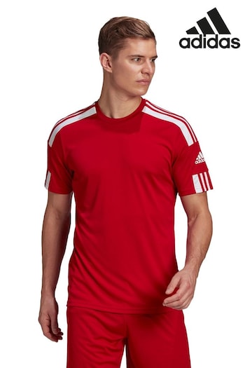 adidas Red Performance Football Squadra 21 T-Shirt (230560) | £18