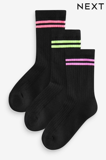 Black 3 Pack Cotton Rich Cushioned Sole Ankle Socks (231735) | £4.50 - £6.50