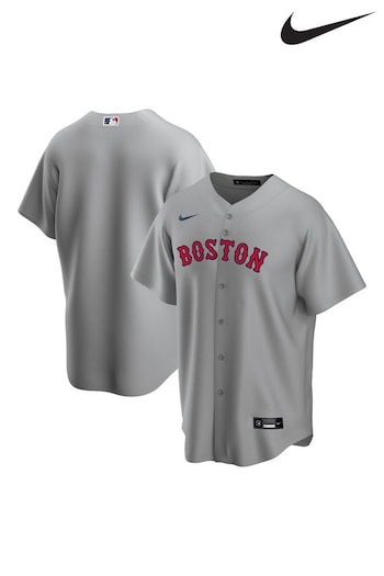 Nike Grey Boston Red Sox Official Replica Road Jersey (231768) | £95