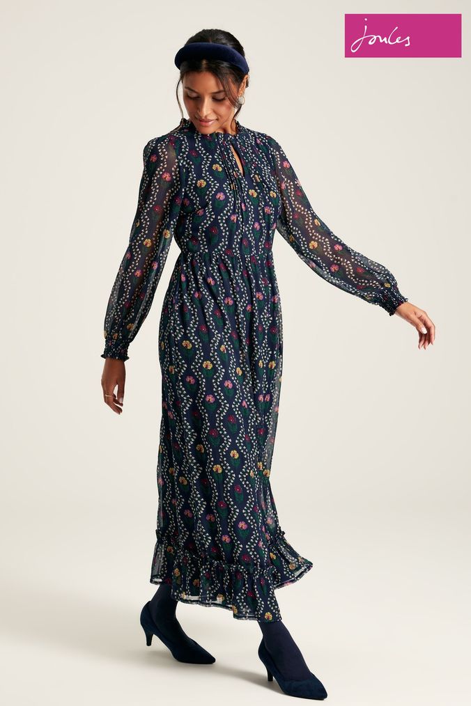 Joules black top dress