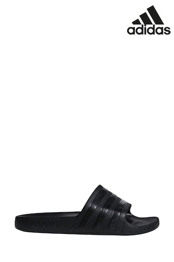adidas Black Sportswear Adilette Aqua Slides (232543) | £20