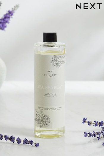 Country Luxe Spa Retreat Lavender & Geranium Fragranced Reed 200ml Diffuser Refill (232614) | £14