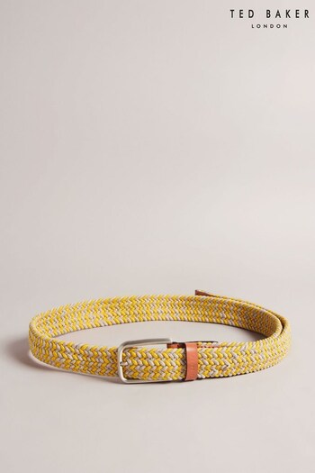Ted Baker Yellow Callen Woven Elastic Belt (232733) | £40