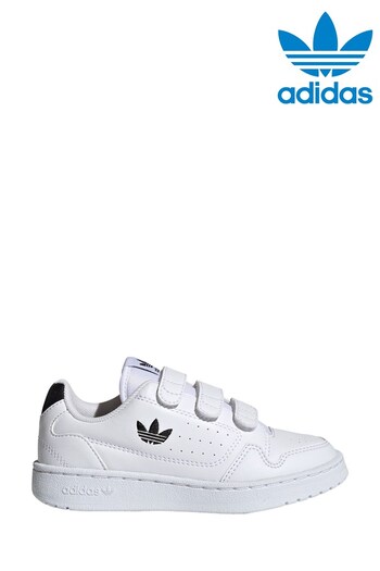 adidas Originals White/Black NY 90 Kids Trainers (232810) | £38