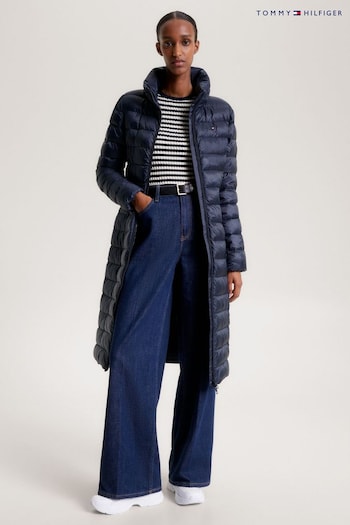 Tommy leather Hilfiger Blue Padded Maxi Coat (233000) | £300