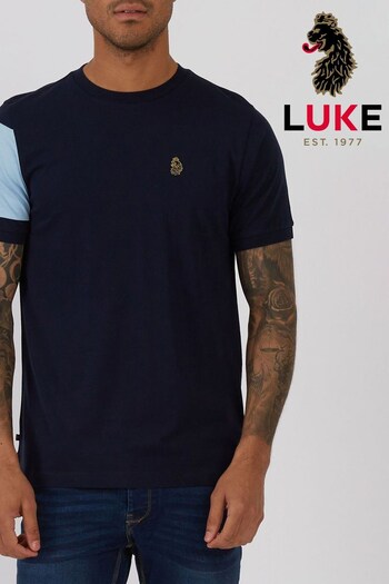 Luke 1977 Navy Blue Dave Barton T-Shirt (233511) | £35