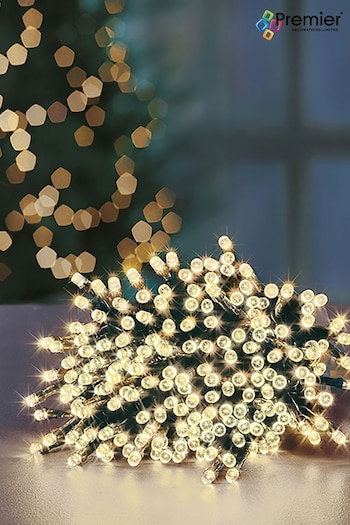 Premier Decorations Ltd White Super Bright Timer 1000 Christmas Line Lights (233512) | £40