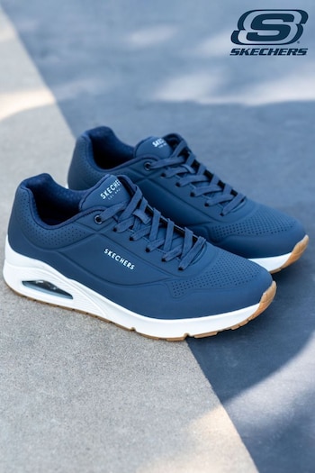 Skechers 405641L Blue Uno Stand On Air Trainers (234018) | £79