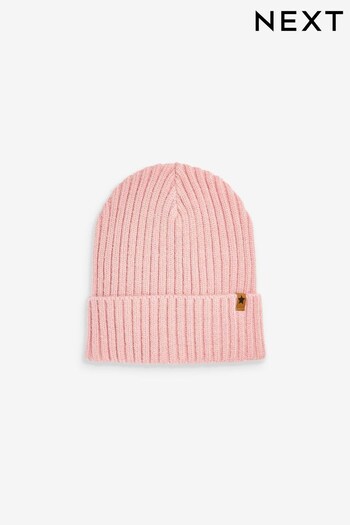 Pink Rib Beanie Hat (1-16yrs) (234053) | £4 - £8