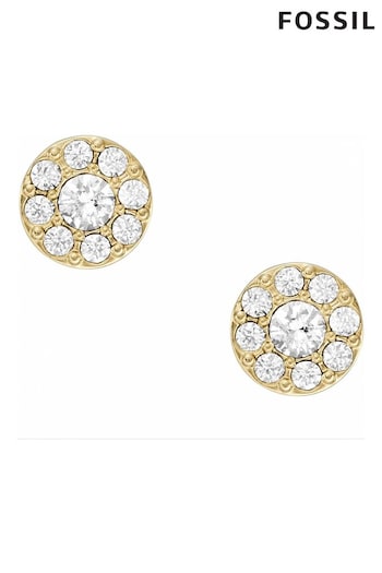 Fossil Jewellery Ladies Gold Tone Vintage Earrings (234541) | £39