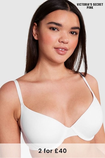 Victoria's Secret PINK Optic White Push Up Super Soft Bra (234642) | £29
