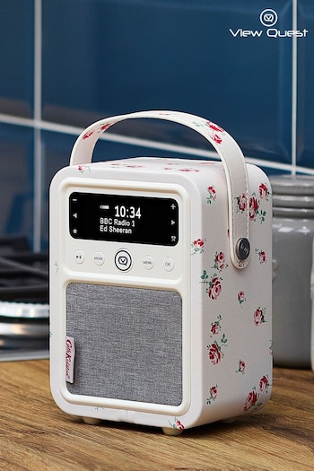 View Quest White Cath Kidston Scattered Rose VQ Monty DAB Radio (234690) | £130
