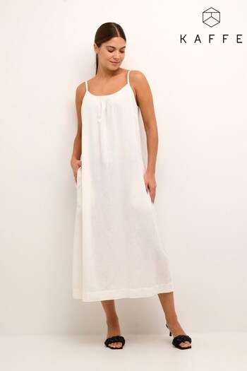 Kaffe Majse Shoulder Strap White Dress Fitness (234724) | £60
