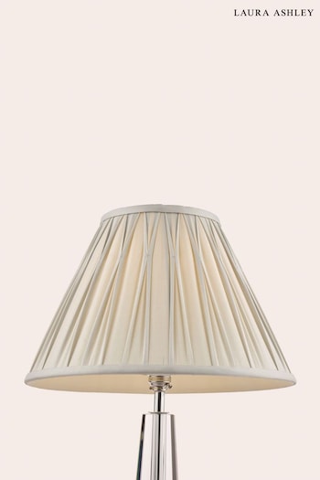 Laura Ashley Silver Fenn Silk Empire Easyfit Lamp Shade (234759) | £30 - £50