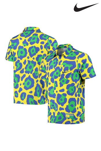 Nike Yellow Brazil All-Over Print Shirt (234991) | £55
