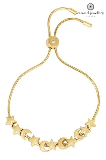 Gold Tone Luna Star Friendship Bracelet (235531) | £20