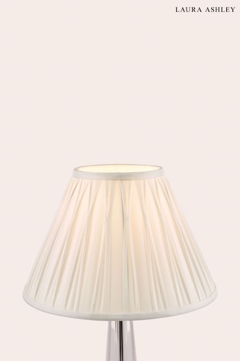 Laura Ashley White Fenn Silk Empire Easyfit Lamp Shade (236035) | £30 - £50