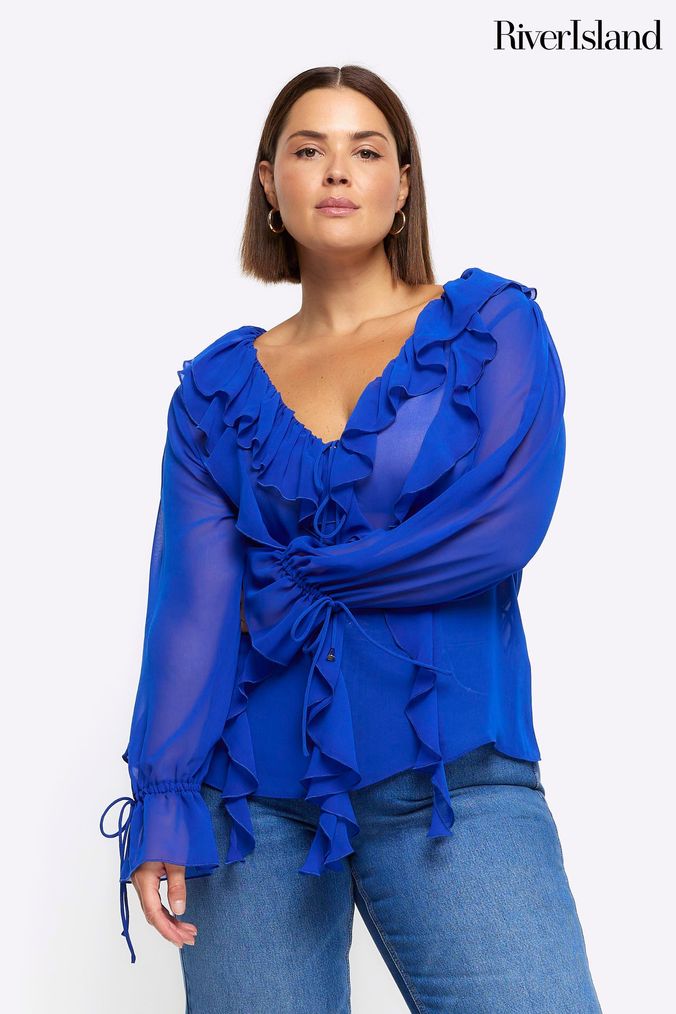 Buy Women s River Island Curve Tops Online Next UK