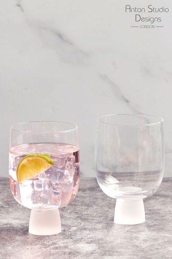 The DRH Collection Set of 2 Clear Oslo Tumbler Glasses (237588) | £24