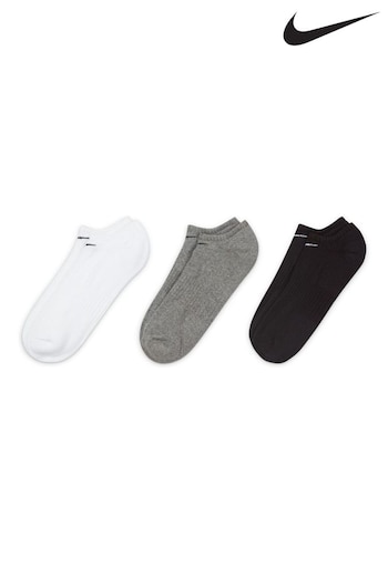 Nike Multi 3 Pack Adult Everyday Cushioned Trainer Socks (237698) | £14