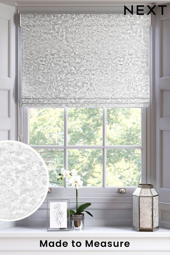 Pearl Crushed Velvet Made To Measure Roman Blind (238083) | £42